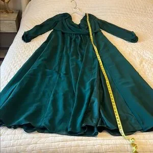 David's Bridal | Dresses | Elegant Green Maxi Dress | Poshmark